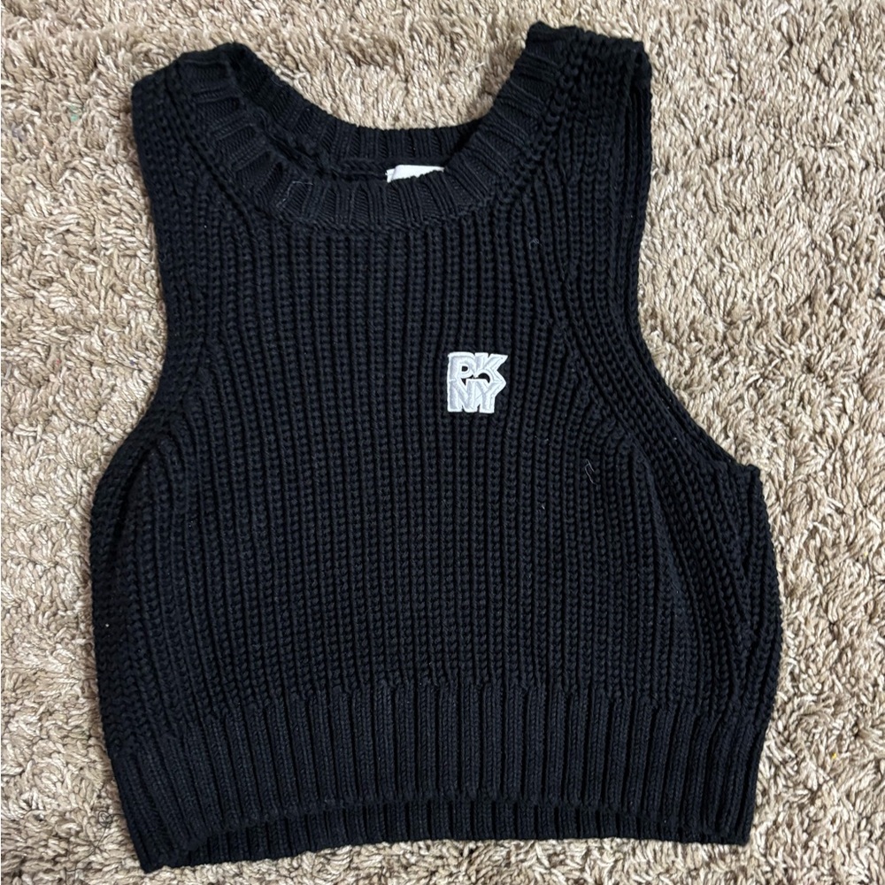 DKNY mini crochet top